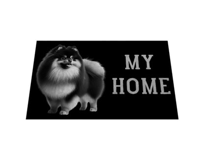 Fußmatte "Pomeranian - MY HOME II" – hunde-shirt.de