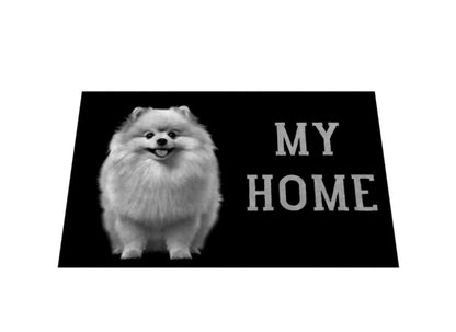 Fußmatte "Pomeranian - MY HOME III" – hunde-shirt.de