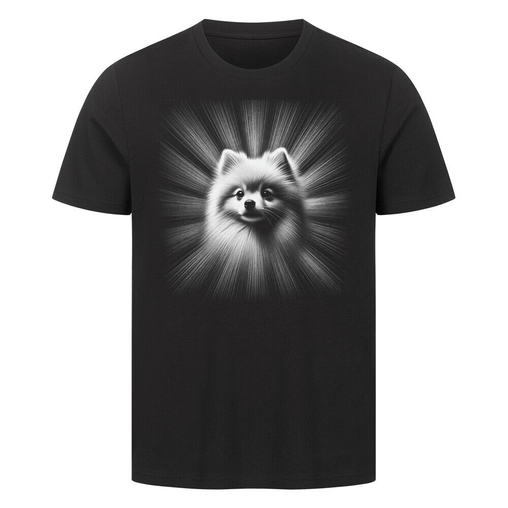 Premium T-Shirt "Pomeranian - Shine" Schwarz – hunde-shirt.de