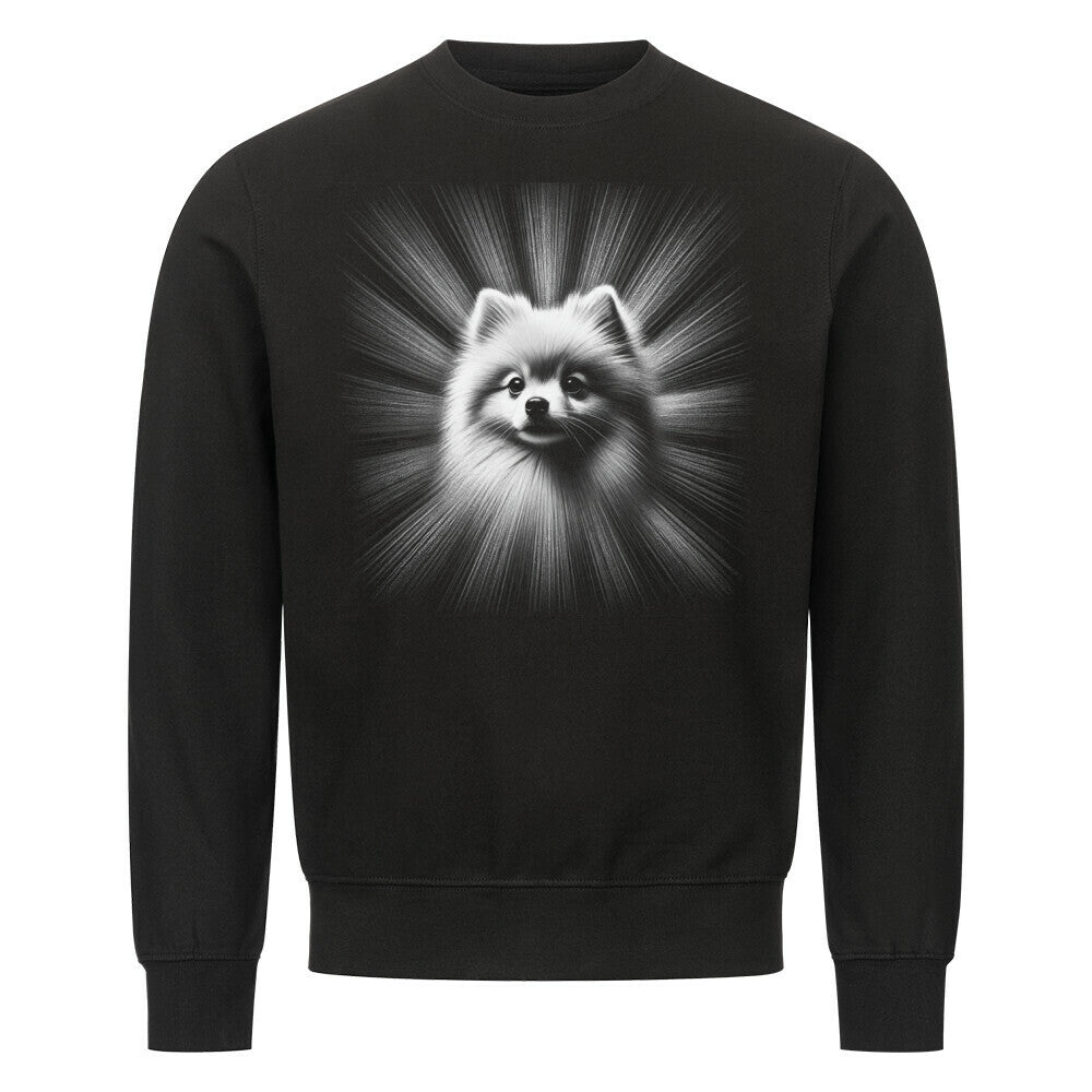 Premium Sweatshirt "Pomeranian - Shine" Schwarz – hunde-shirt.de