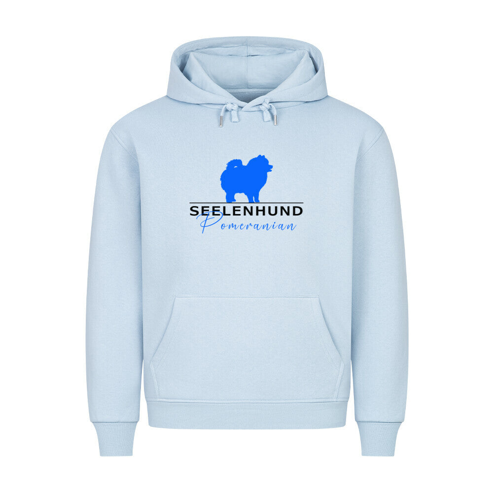 Premium Hoodie "Pomeranian - Seelenhund" Babyblau – hunde-shirt.de