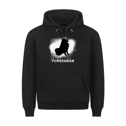 Premium Hoodie "Pomeranian - Brush" Schwarz – hunde-shirt.de