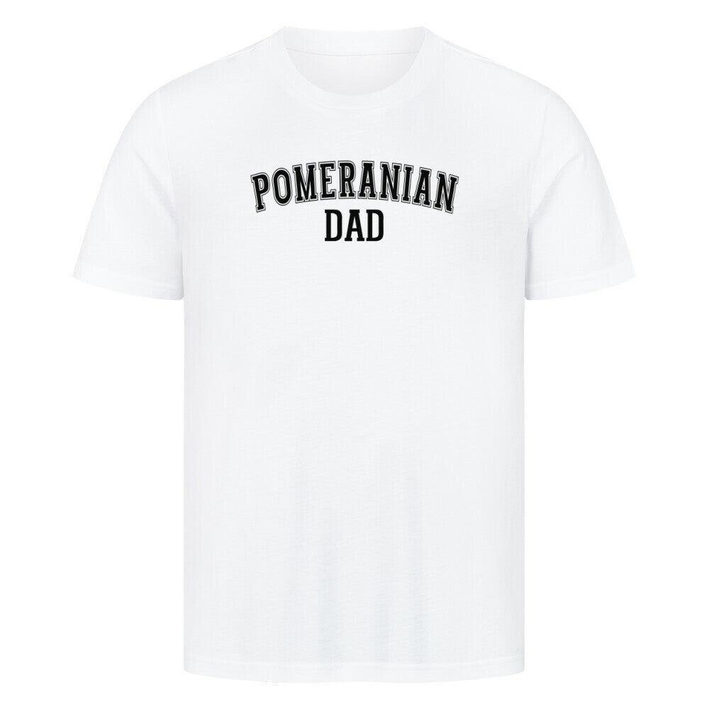 Premium T-Shirt "Pomeranian - DAD" Weiß – hunde-shirt.de