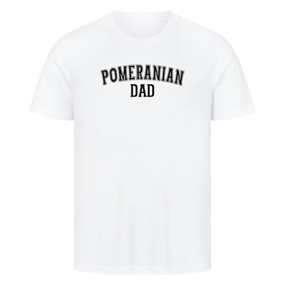 Premium T-Shirt "Pomeranian - DAD" Weiß – hunde-shirt.de
