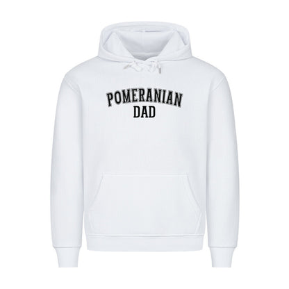 Premium Hoodie "Pomeranian - DAD" Weiß – hunde-shirt.de