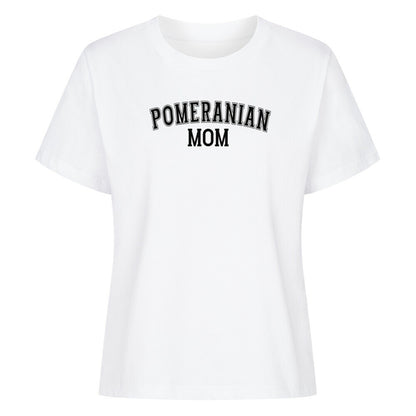 Premium Damen-Shirt "Pomeranian - MOM" Weiß – hunde-shirt.de