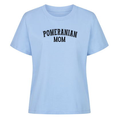 Premium Damen-Shirt "Pomeranian - MOM" Sky Blue – hunde-shirt.de