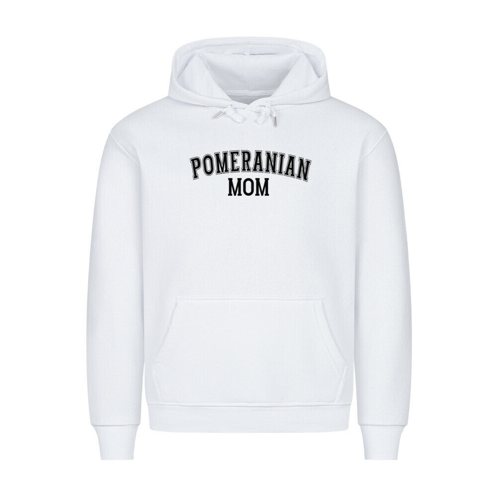 Premium Hoodie "Pomeranian - MOM" Weiß – hunde-shirt.de