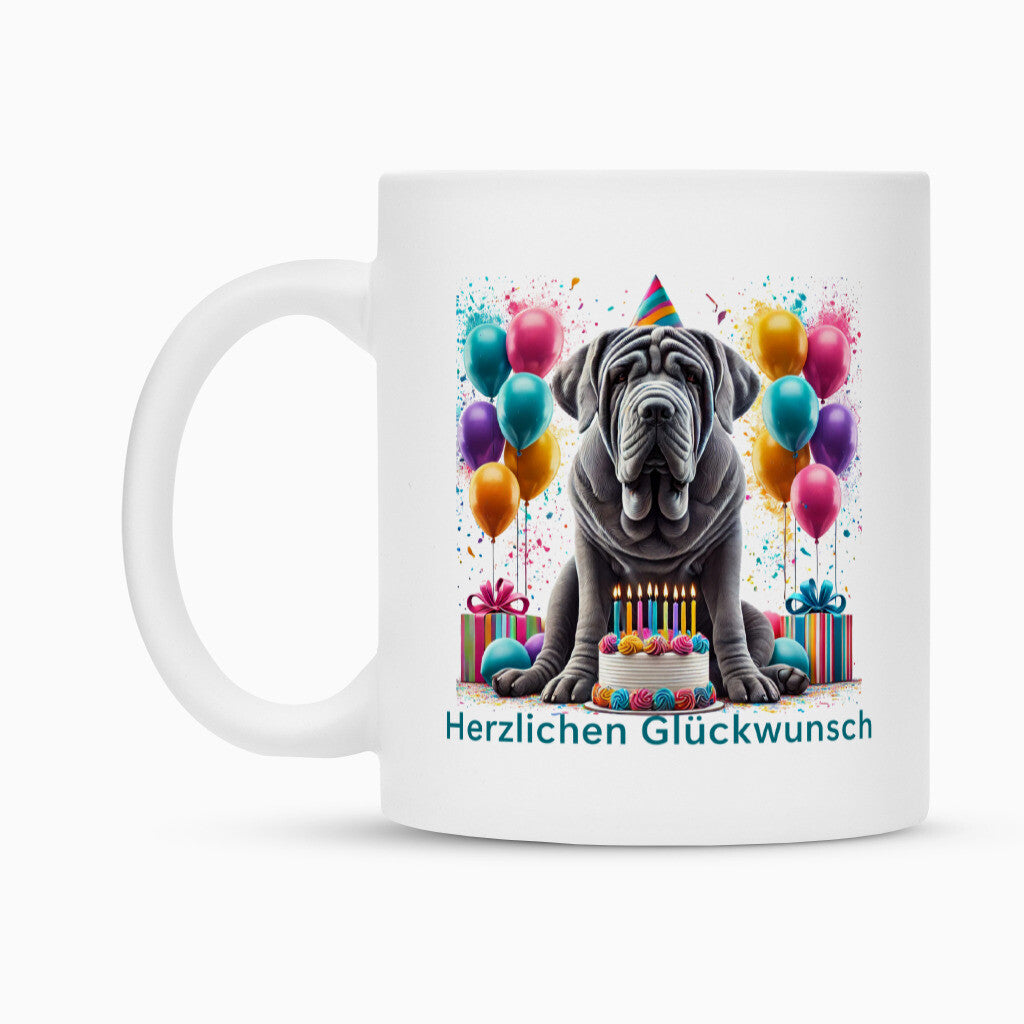 Tasse "Mastino - Glückwunsch II" – hunde-shirt.de