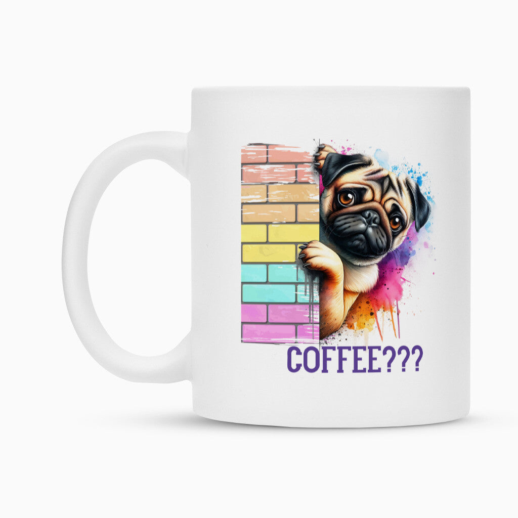 Tasse "Mops - Coffee???" – hunde-shirt.de