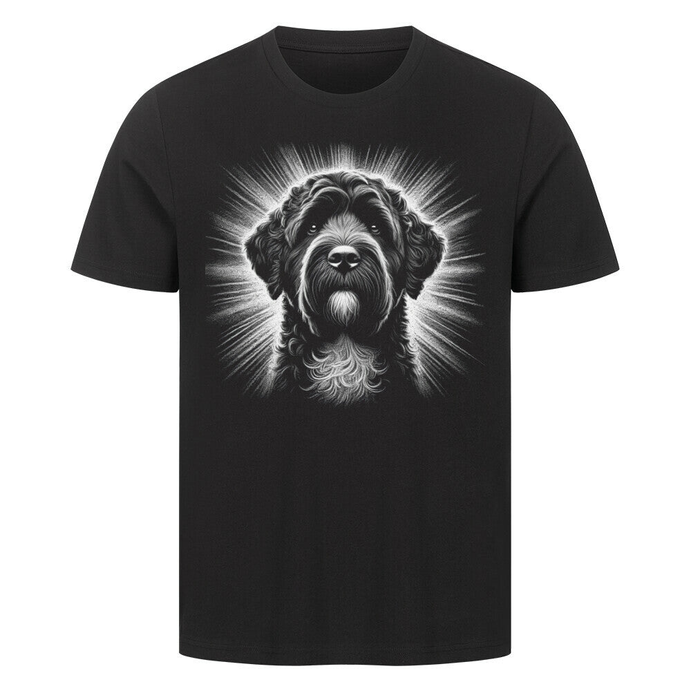 Premium T-Shirt "Portugiesischer Wasserhund - Shine" Schwarz – hunde-shirt.de