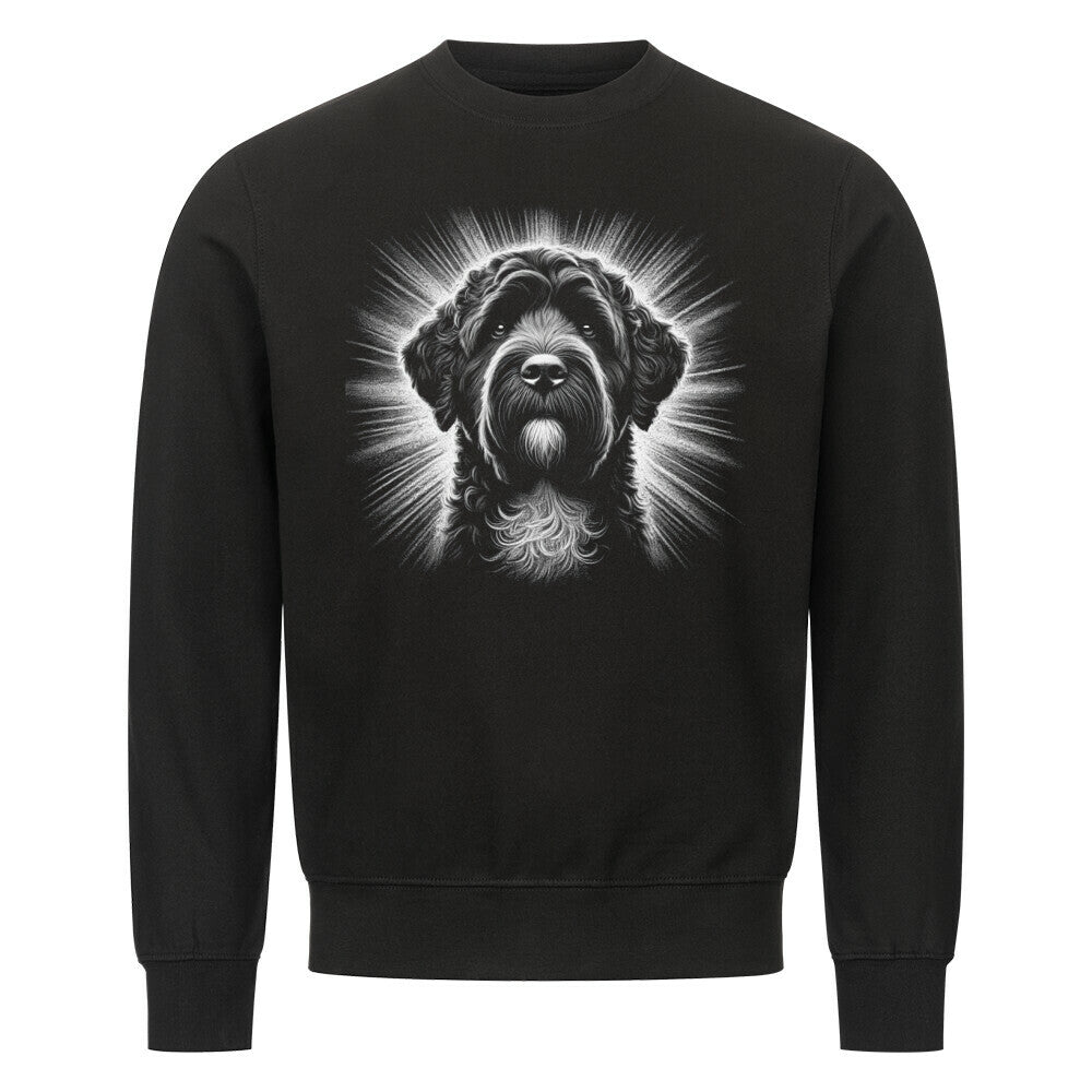 Premium Sweatshirt "Portugiesischer Wasserhund - Shine" Schwarz – hunde-shirt.de
