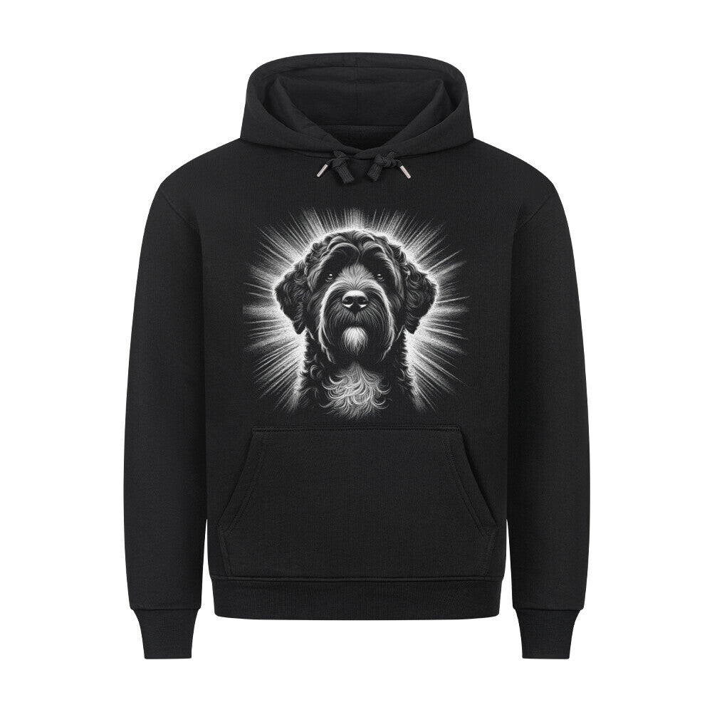 Premium Hoodie "Portugiesischer Wasserhund - Shine" Schwarz – hunde-shirt.de