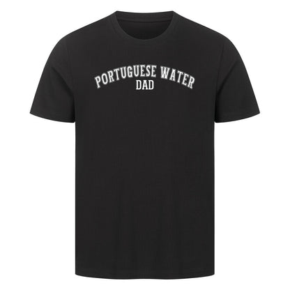 Premium T-Shirt "Portugiesischer Wasserhund - DAD" Schwarz – hunde-shirt.de