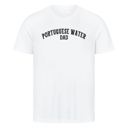 Premium T-Shirt "Portugiesischer Wasserhund - DAD" Weiß – hunde-shirt.de