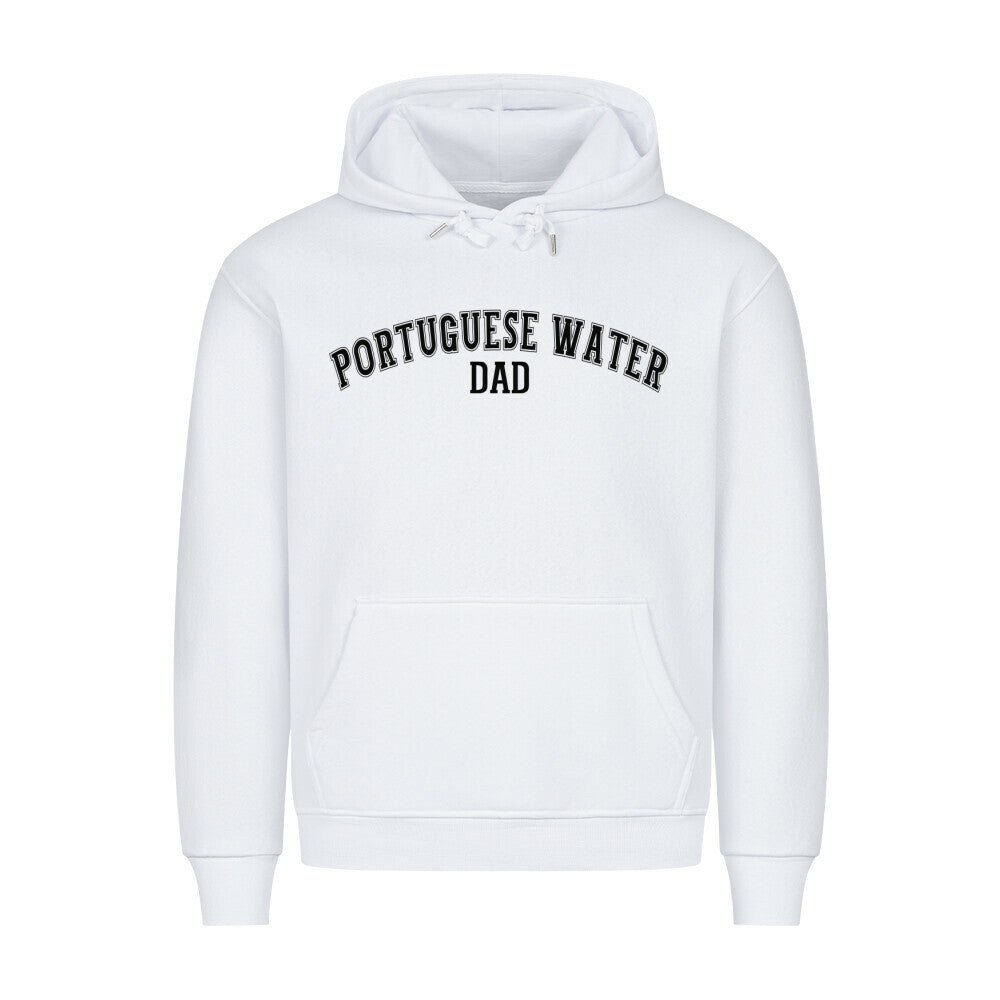 Premium Hoodie "Portugiesischer Wasserhund - DAD" Weiß – hunde-shirt.de