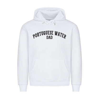 Premium Hoodie "Portugiesischer Wasserhund - DAD" Weiß – hunde-shirt.de