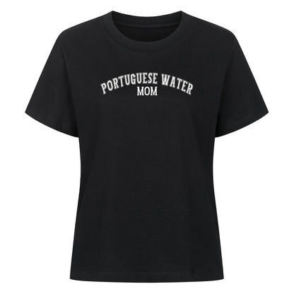 Premium Damen-Shirt "Portugiesischer Wasserhund - MOM" Schwarz – hunde-shirt.de
