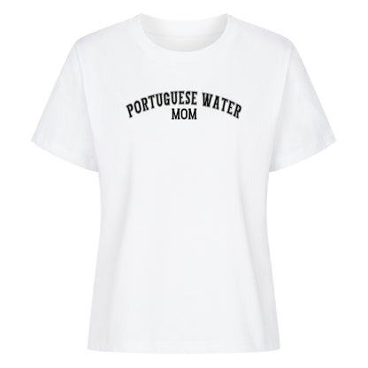 Premium Damen-Shirt "Portugiesischer Wasserhund - MOM" Weiß – hunde-shirt.de