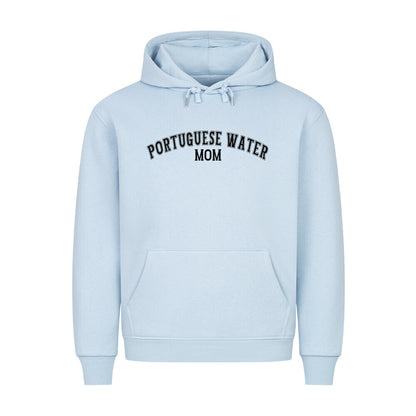 Premium Hoodie "Portugiesischer Wasserhund - MOM" Babyblau – hunde-shirt.de