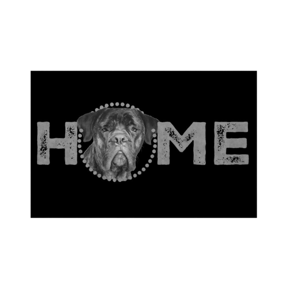 Fußmatte "Presa Canario - HOME-Edition" Weiß – hunde-shirt.de