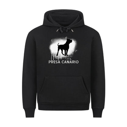 Premium Hoodie "Presa Canario - Brush" Schwarz – hunde-shirt.de