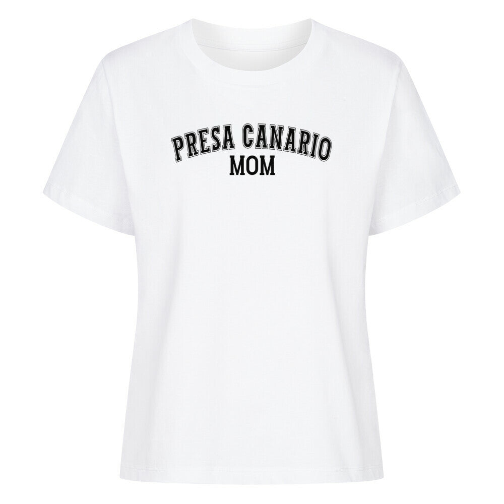 Premium Damen-Shirt "Presa Canario - MOM" Weiß – hunde-shirt.de
