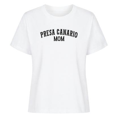 Premium Damen-Shirt "Presa Canario - MOM" Weiß – hunde-shirt.de