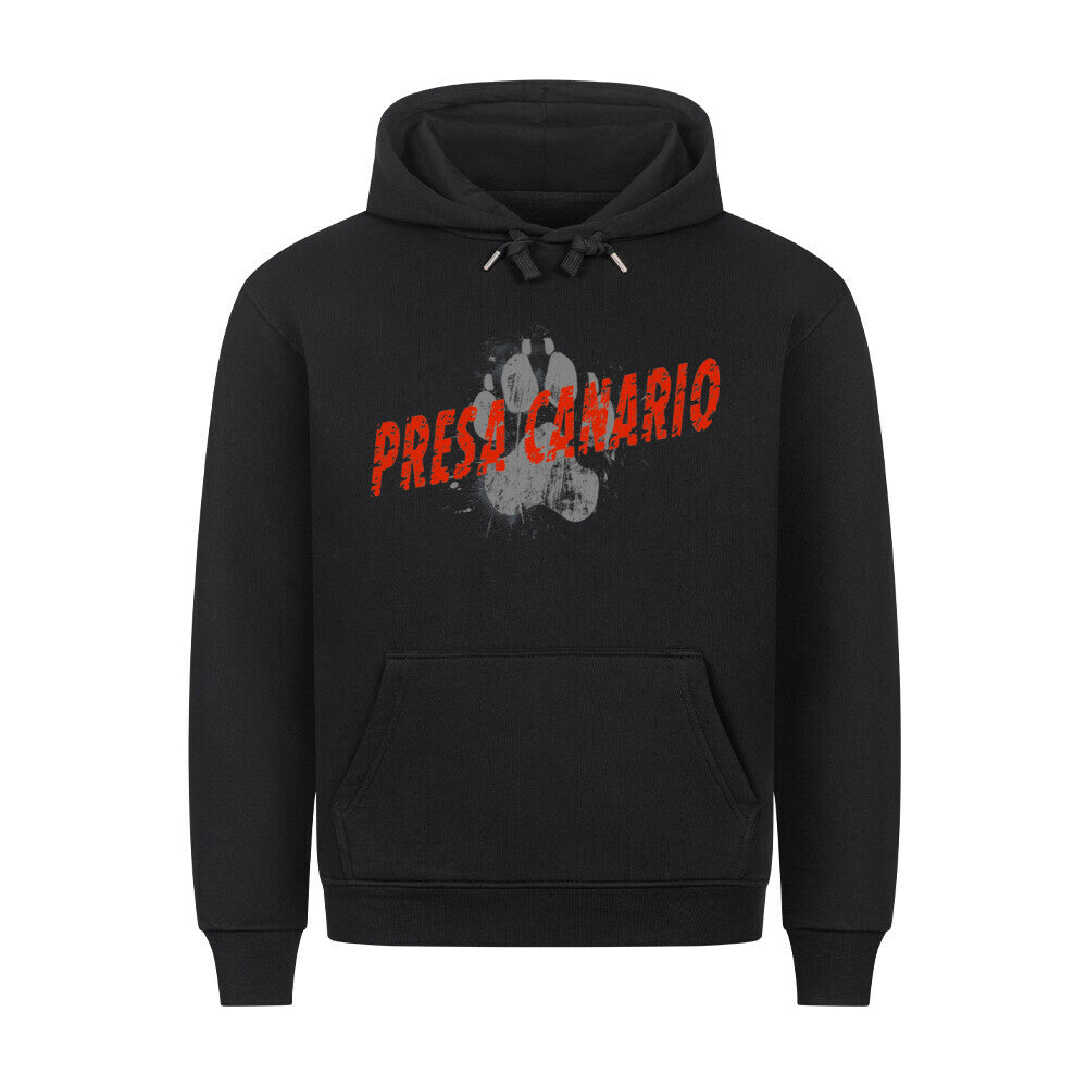 Premium Hoodie "Presa Canario - PAW" Schwarz – hunde-shirt.de