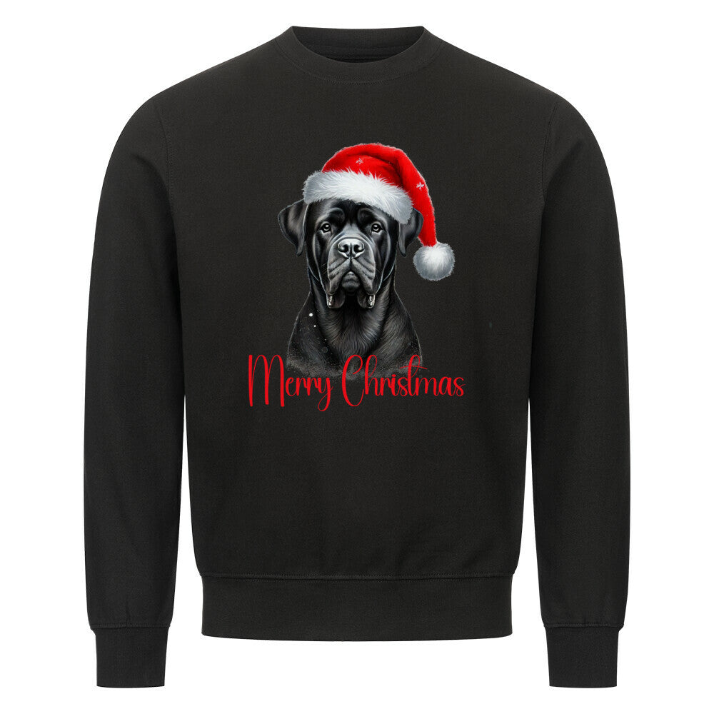 Premium Sweatshirt "Presa Canario - Merry Christmas" Schwarz – hunde-shirt.de