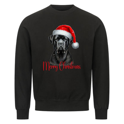 Premium Sweatshirt "Presa Canario - Merry Christmas" Schwarz – hunde-shirt.de
