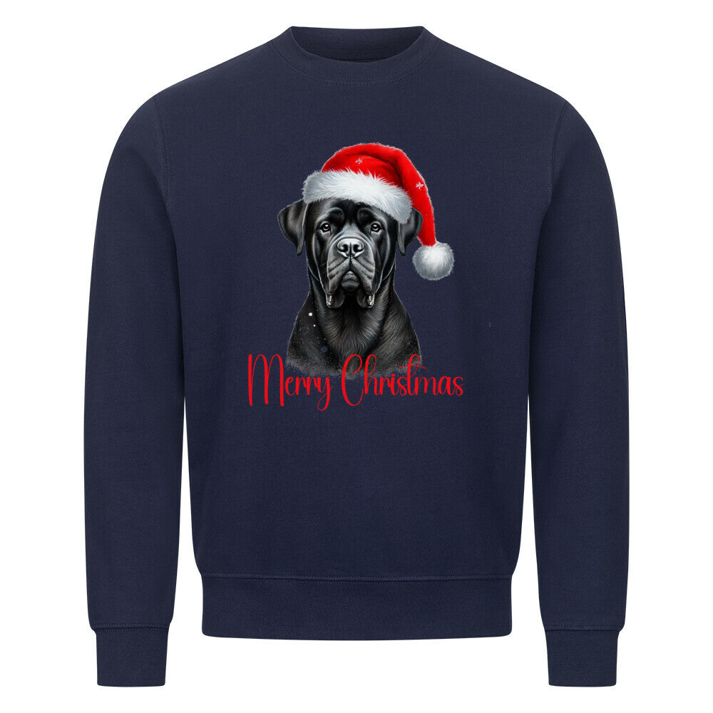 Premium Sweatshirt "Presa Canario - Merry Christmas" Navy Blue – hunde-shirt.de