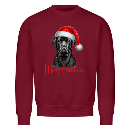 Premium Sweatshirt "Presa Canario - Merry Christmas" Burgunder – hunde-shirt.de