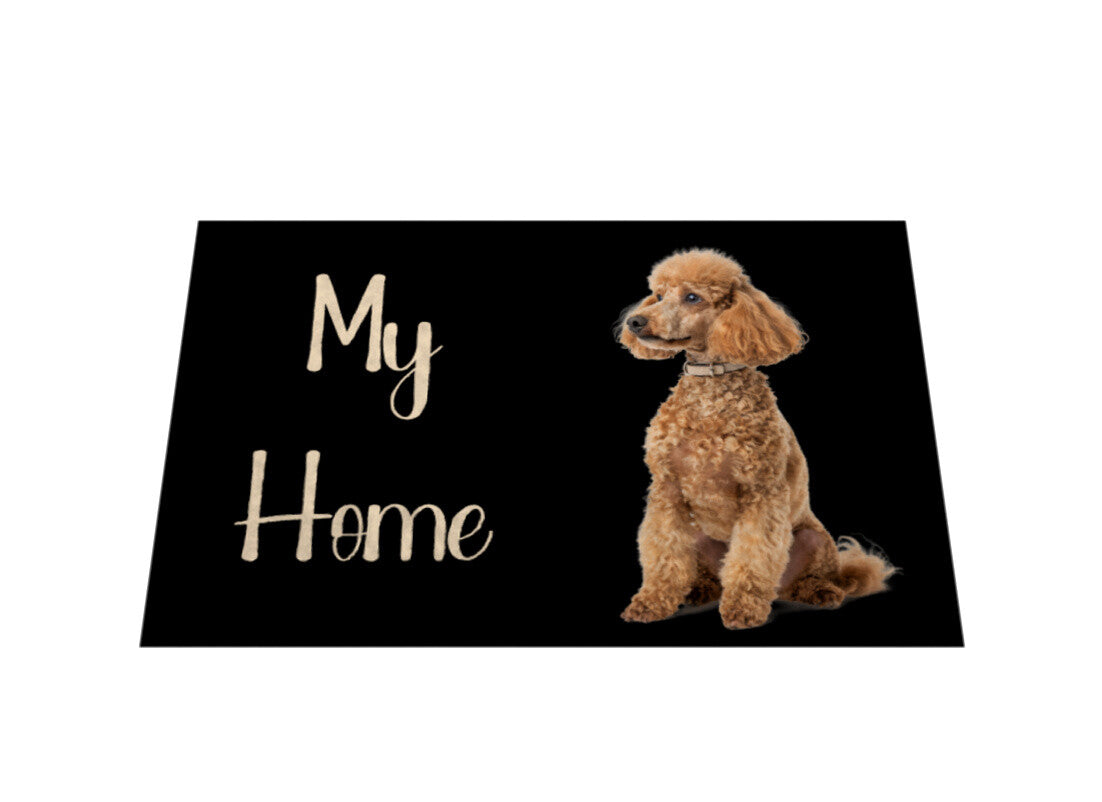 Fußmatte "Pudel - My Home" – hunde-shirt.de