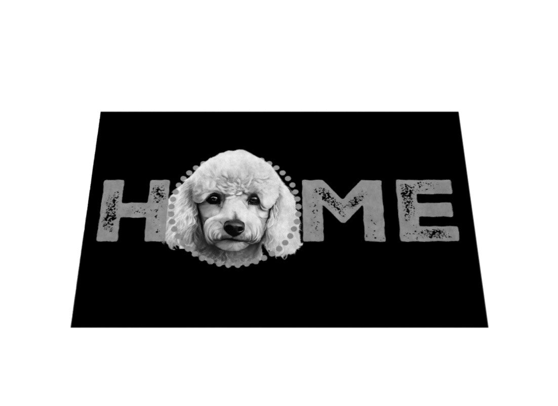 Fußmatte "Pudel - HOME-Edition" – hunde-shirt.de