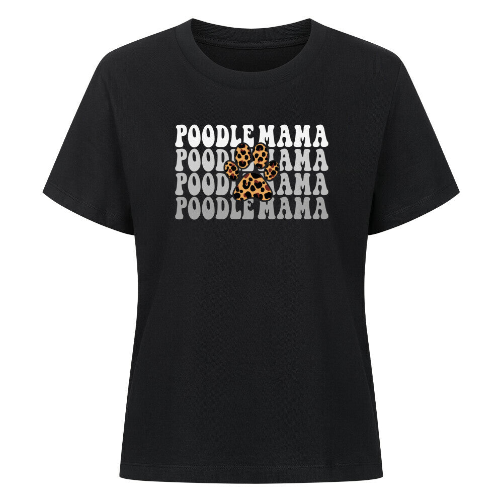 Premium Damen-Shirt "Pudel - Mama" Schwarz – hunde-shirt.de