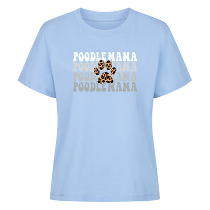 Premium Damen-Shirt "Pudel - Mama" Sky Blue – hunde-shirt.de
