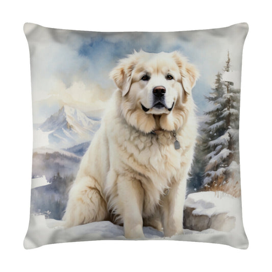 Kissen "Patou - Natur" Weiß – hunde-shirt.de