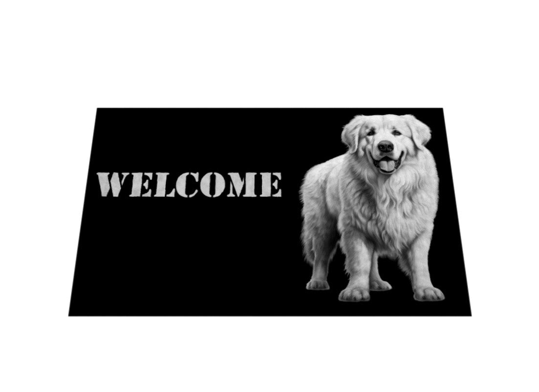 Fußmatte "Patou - WELCOME" – hunde-shirt.de