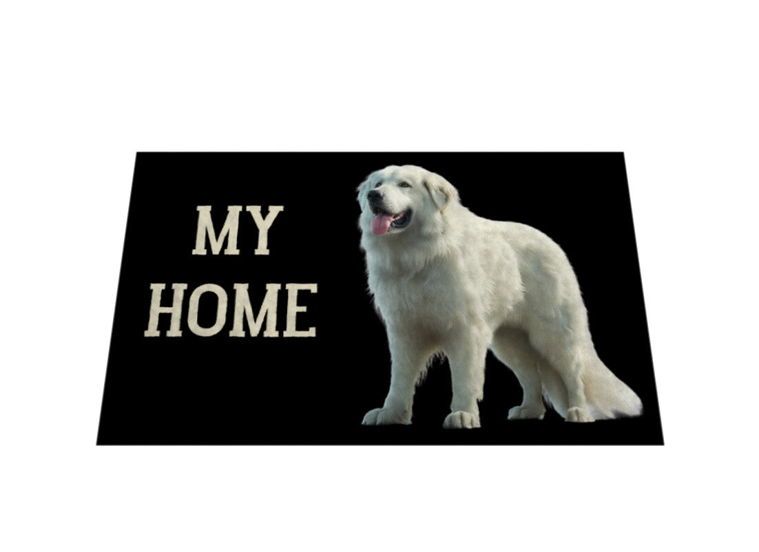 Fußmatte "Patou - MY HOME" – hunde-shirt.de