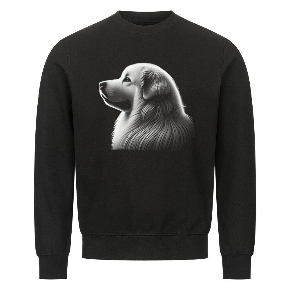 Premium Sweatshirt "Patou - Shine" Schwarz – hunde-shirt.de