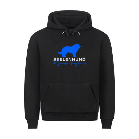 Premium Hoodie "Patou - Seelenhund" Schwarz – hunde-shirt.de