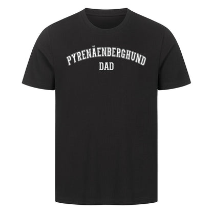 Premium T-Shirt "Pyrenäenberghund - DAD" Schwarz – hunde-shirt.de