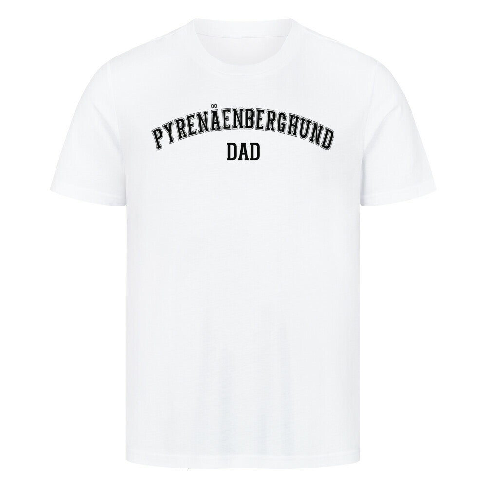 Premium T-Shirt "Pyrenäenberghund - DAD" Weiß – hunde-shirt.de