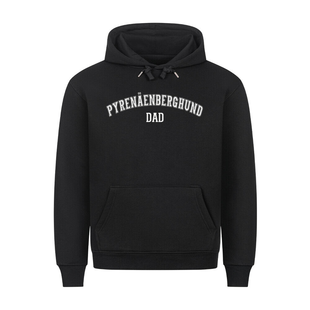 Premium Hoodie "Pyrenäenberghund - DAD" Schwarz – hunde-shirt.de
