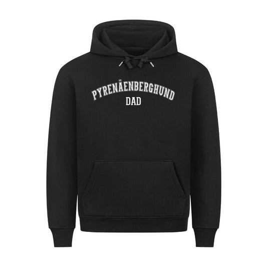 Premium Hoodie "Pyrenäenberghund - DAD" Schwarz – hunde-shirt.de