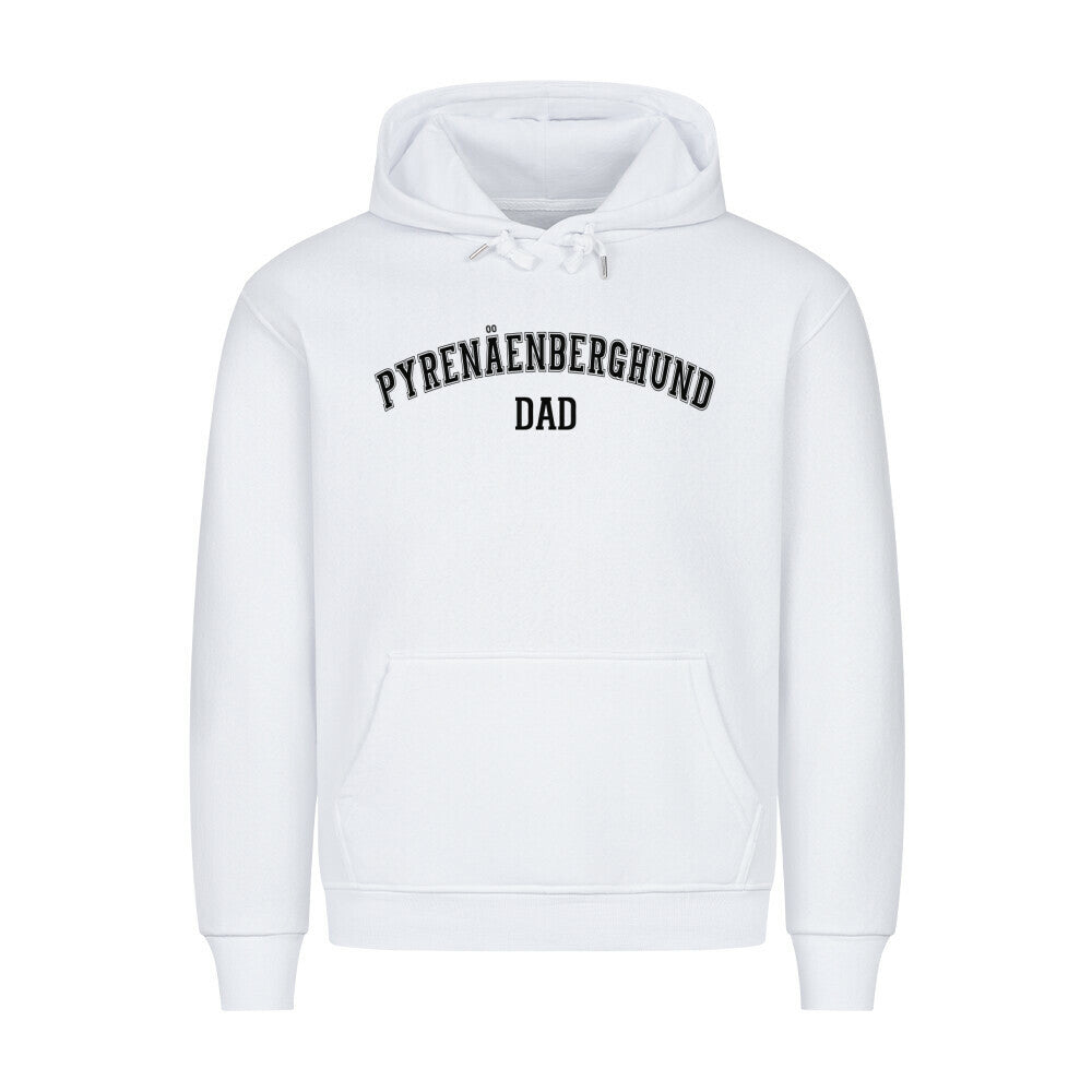 Premium Hoodie "Pyrenäenberghund - DAD" Weiß – hunde-shirt.de