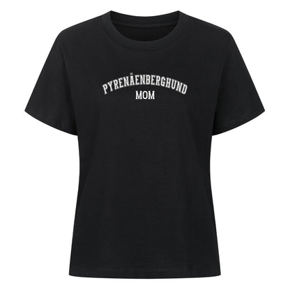 Premium Damen-Shirt "Pyrenäenberghund - MOM" Schwarz – hunde-shirt.de