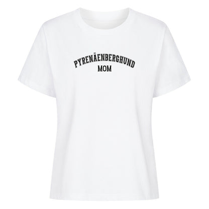 Premium Damen-Shirt "Pyrenäenberghund - MOM" Weiß – hunde-shirt.de