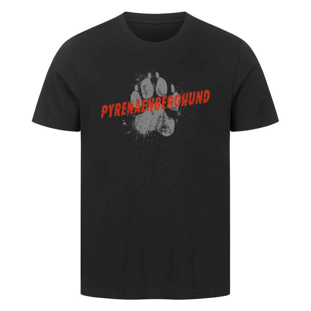 Premium T-Shirt "Pyrenäenberghund - PAW" Schwarz – hunde-shirt.de